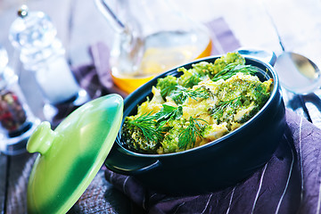 Image showing baked broccoli