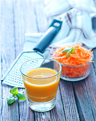 Image showing carrot juice