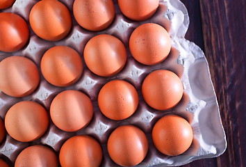 Image showing raw eggs