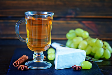 Image showing cider and cheese