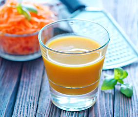 Image showing carrot juice