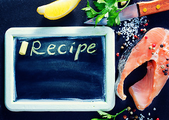 Image showing black board for recipe