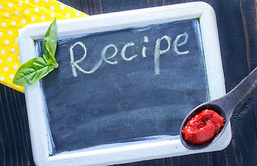 Image showing board for recipe