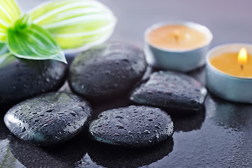 Image showing black stones