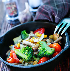 Image showing fried vegetables