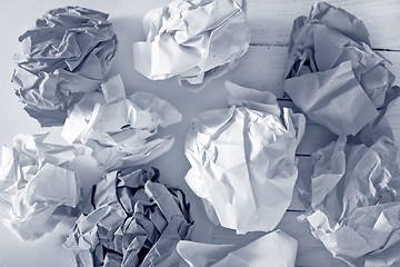 Image showing crumpled up paper wads