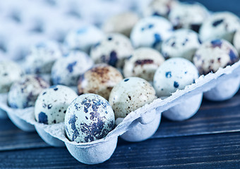 Image showing quail eggs