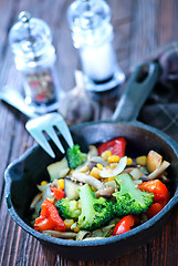 Image showing fried vegetables