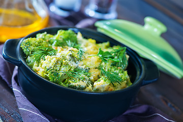 Image showing baked broccoli