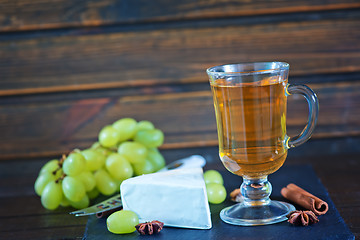 Image showing cider and cheese