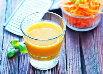 Image showing carrot juice