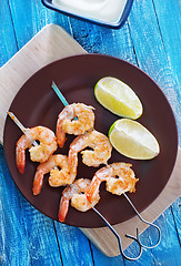 Image showing fried shrimps