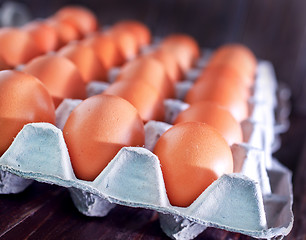 Image showing raw eggs