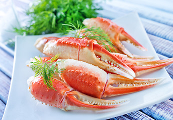 Image showing crab claws