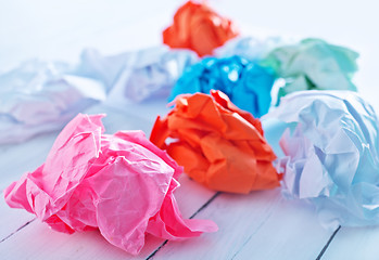 Image showing crumpled up paper wads