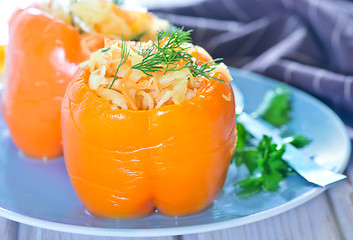 Image showing pepper stuffed with cabbage