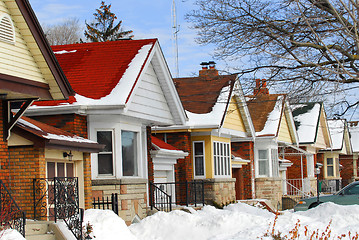 Image showing Winter houses