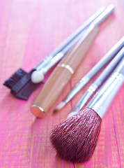 Image showing brushes for cosmetic