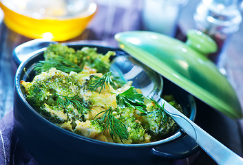 Image showing baked broccoli