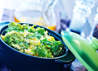 Image showing baked broccoli