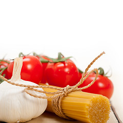 Image showing Italian basic pasta ingredients