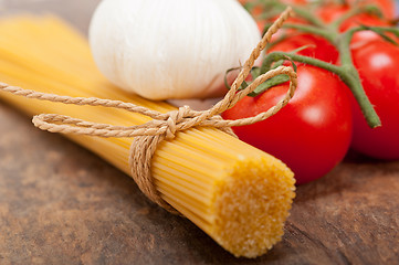 Image showing Italian basic pasta ingredients