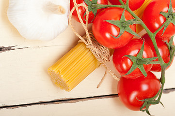 Image showing Italian basic pasta ingredients