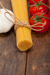 Image showing Italian basic pasta ingredients