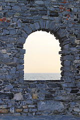 Image showing Stone window