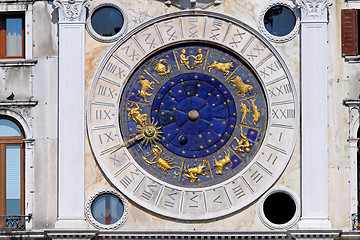 Image showing San Marco zodiac clock