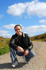 Image showing Man on road