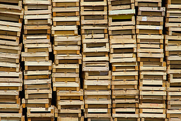 Image showing Wooden crates