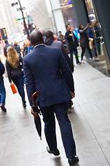 Image showing Wall street businessman, New York, USA.