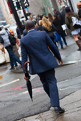 Image showing Wall street businessman, New York, USA.