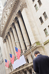 Image showing Wall street business, New York, USA.