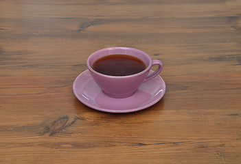 Image showing Cup of black tea