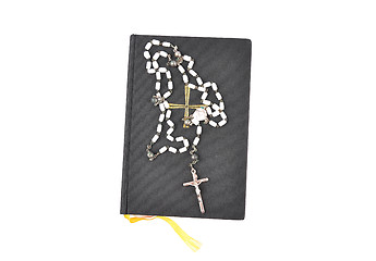 Image showing Prayer book with chaplet