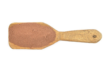 Image showing Cocoa on shovel