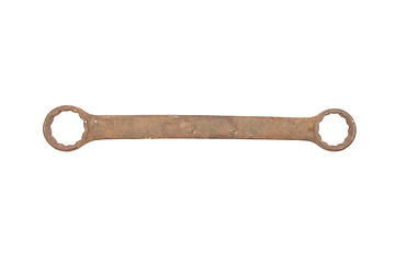 Image showing Ring spanner on white