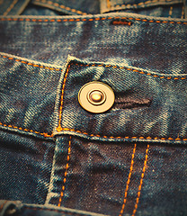 Image showing part of blue jeans