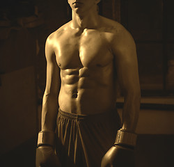 Image showing torso of a boxer