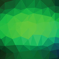 Image showing Green Polygonal Background.
