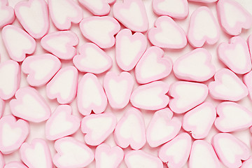 Image showing Candy hearts background