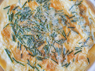 Image showing Omelette with chives