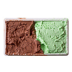 Image showing Chocolate and mint icecream