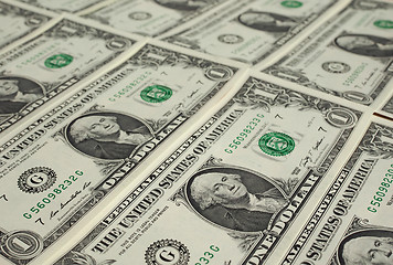 Image showing Dollar notes 1 Dollar