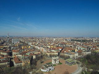 Image showing Milan aerial view