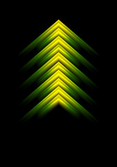 Image showing Abstract shiny arrow design
