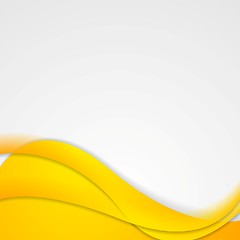 Image showing Bright yellow waves corporate design