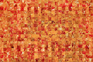 Image showing abstract cut fragments of appetizing pizza